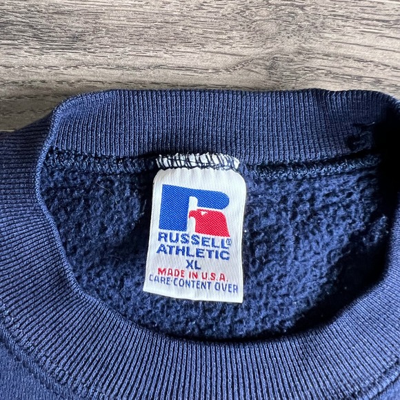 VTG Fresno State University Sweatshirt Mens XL California Distressed Made in USA - Picture 6 of 15